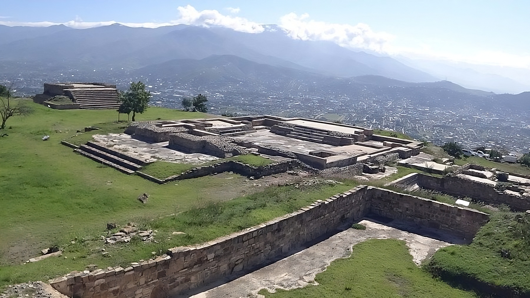 Atzompa’s hilltop ruins with Zapotec ball courts and Oaxaca valley views