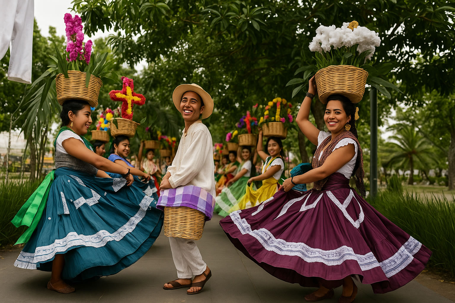 Visitors roaming Oaxaca streets during Guelaguetza 2025