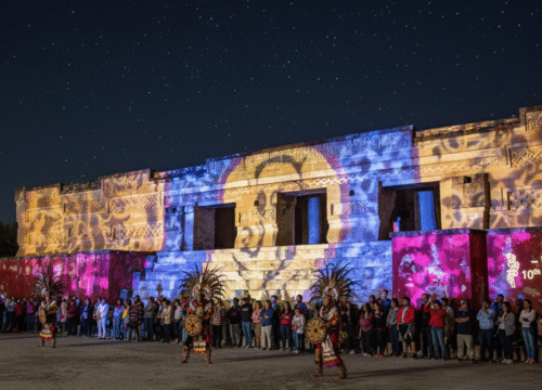 Mitla Pueblo Mágico celebra 10 años: Festival cultural y nuevos planes de iluminación del sitio