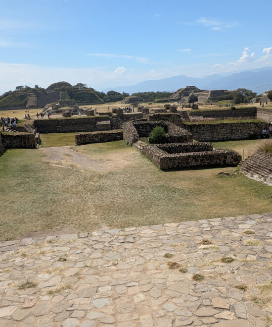 North Platform and Palaces - Monte Alban Oaxaca
