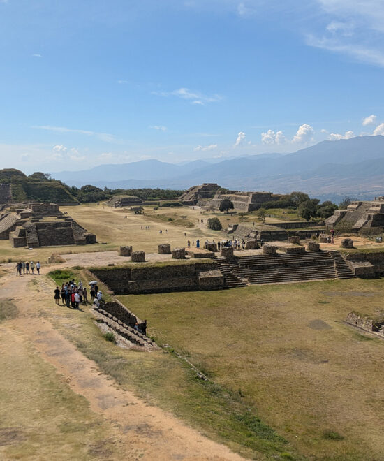 North Platform and Palaces - Monte Alban Oaxaca