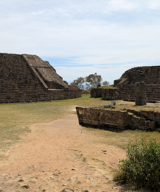 North Platform and Palaces - Monte Alban Oaxaca