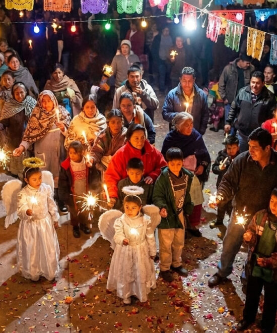 Noël à Oaxaca : Las Posadas — neuf nuits de processions, de chants et de piñatas