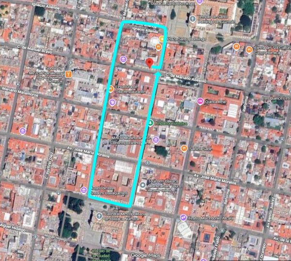 What is the specific route and timing for the “Procession of Silence” during the 2026 Semana Santa in Oaxaca City?