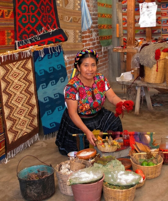 Les tapis zapotèques de Teotitlán del Valle à Oaxaca