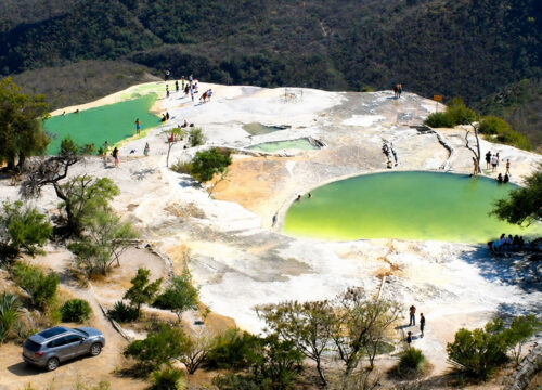 ¿Qué tan lejos está Hierve el Agua de la ciudad de Oaxaca?
