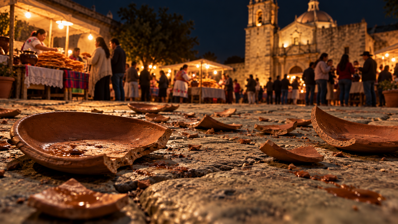 Buñuelos tradition in Oaxaca.