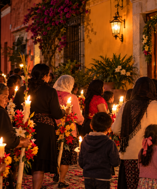 How to Participate in a Traditional Posada or Calenda in Oaxaca During Christmas