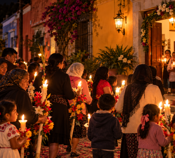 How to Participate in a Traditional Posada or Calenda in Oaxaca During Christmas
